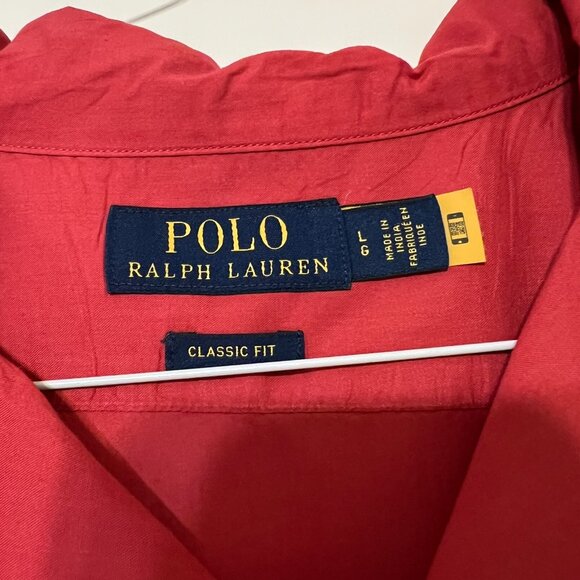 Polo Ralph Lauren - Mens Red Button Down Short Sleeve - Classic Fit - Size XL - Picture 2 of 3